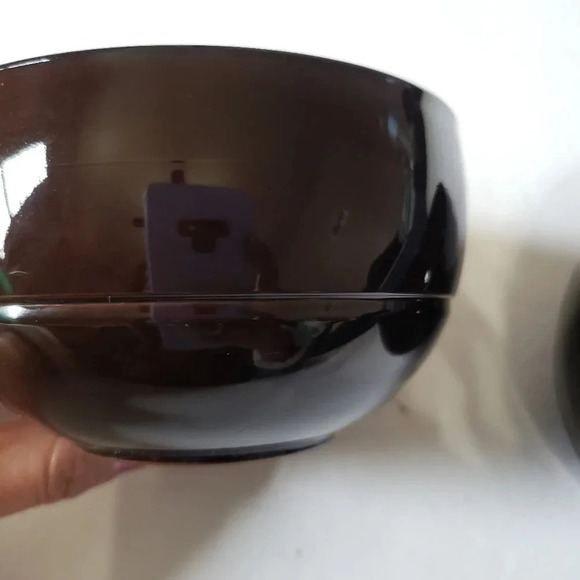 Set of 2 rice & soup  bowl dark brown - Picture 3 of 5